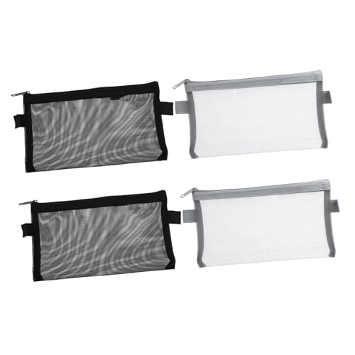 Angoily 4stücke Stofftasche Mit Reißverschluss Transparente Stifttaschen Teststift-aufbewahrungstaschen Aktentasche Für Studenten Schreibwarentasche von Angoily