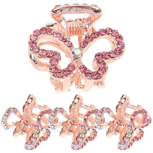 Angoily 4 Stück Mini Haarspangen Blumen Haarspangen Metall Blumen Haarklammer Klein Niedliche Mini Kleine Haarclips Damen für Frauen und Mädchen von Angoily