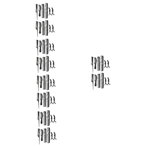 Angoily 5 Sätze Haarkamm-Set Herrenkämme Reisekamm necken Kamm Männer Anzug Männeranzug werkzeug Rattenschwanzkämme Scheidekamm Haarqualität einstellen Antistatischer Kamm Rostfreier Stahl von Angoily
