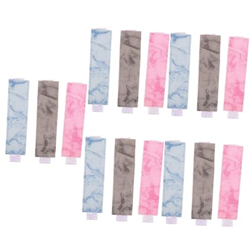 Angoily 5 Sätze Signature Pen Bag Pouch Sleeve Book Pen Holder Strap Pen Holder for Notebook Elastic Band Pen Holder Pen Holder Notebook Journal Pen Holder Pen 3 Stück * 5 Zufällige Farbe von Angoily