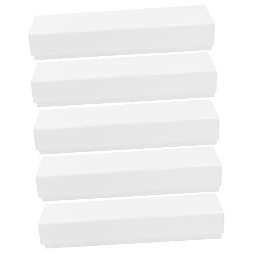 Angoily 5 Stück Box Schreibwaren Geschenkbox Papier Stifteetui Aufbewahrung Büromaterial Kleinmaterial Behälter Für Lesezeichen Stiftboxen Weißer Karton Angoily 5 Stück Box Schreibwaren Geschenkbox Papier Stifteetui Aufbewahrung Büromaterial Kleinmaterial Behälter Für Lesezeichen Stiftboxen Weißer Karton von Angoily