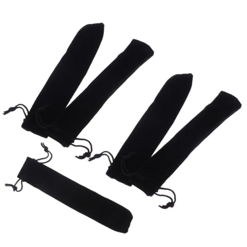 Angoily Flanell Stiftetasche 3x16cm mit Kordelzug Einzelne Stifthülle für Schreibwaren Praktische Geschenktasche für Schüler und Büroangestellte von Angoily