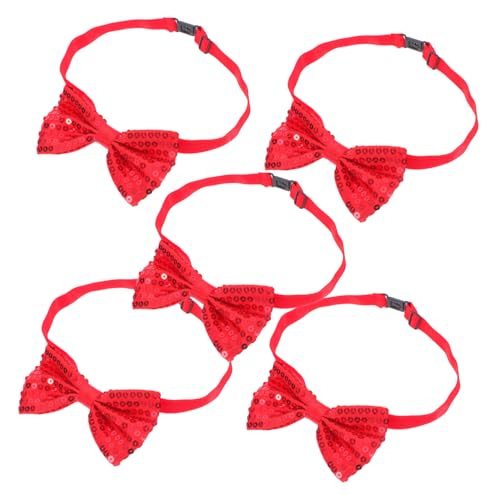 Angoily 5 Stück Pailletten Fliege Schleife Haargummis Uniform Fliege Pailletten Fliege Satin Fliegen Selbstbinder Fliege Haarschmuck Glitzer Pailletten Fliege Polyester Rot Angoily 5 Stück Pailletten Fliege Schleife Haargummis Uniform Fliege Pailletten Fliege Satin Fliegen Selbstbinder Fliege Haarschmuck Glitzer Pailletten Fliege Polyester Rot von Angoily