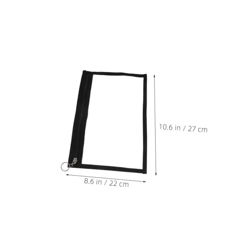 Angoily 5 Stück Transparente PVC Stifttaschen mit Reißverschluss wasserdichte Kleine Aufbewahrungsbeutel für Schreibwaren Reiseutensilien Vielseitig Verwendbar Wiederverwendbar von Angoily