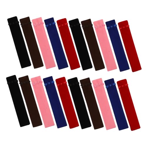 Angoily 50 Stück Fleece -stiftbeutel Stiftbehälter Etui Für Stifthalter Brunnenpenstfall Stifthaltertasche Stifthalter Für Studenten Studentenstifthalter Stiftverpackungstasche Flanell von Angoily