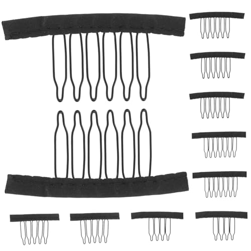 Angoily 50 Stück Haarkamm Aus Mesh Dreadlock-maschine Perücke Clips Verschluss Atmungsaktive Mesh-clips Synthetischer Haarkamm Perücken-clips Tragbar Aluminiumlegierung Bastelbedarf von Angoily