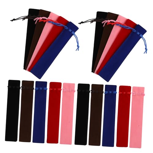 Angoily 50 Stück Samt Stiftetui mit Kordelzug Eleganter Samtiger Stiftschutzhülle Weiche Einzeltasche für Füllfederhalter Bleistifte für Schule Büro Reise Buntes Angoily 50 Stück Samt Stiftetui mit Kordelzug Eleganter Samtiger Stiftschutzhülle Weiche Einzeltasche für Füllfederhalter Bleistifte für Schule Büro Reise Buntes von Angoily