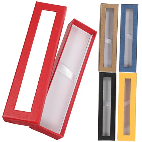 Angoily 5Er-Packung Mäppchen Stiftetui aus Papier Stift-Display Stiftboxen leer Storage Boxes aufbwahrungs-Box aufbewarhungsbox Pin-Box einzelner Stifthalter Stiftbehälter Angoily 5Er-Packung Mäppchen Stiftetui aus Papier Stift-Display Stiftboxen leer Storage Boxes aufbwahrungs-Box aufbewarhungsbox Pin-Box einzelner Stifthalter Stiftbehälter von Angoily