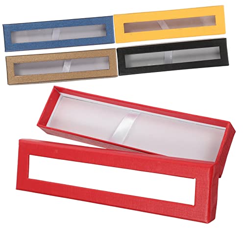 Angoily 5Er-Packung Mäppchen Storage Boxes aufbwahrungs-Box Present Box Stift etuie Stifteköcher Schreibwaren Lagerung leerer Stift-Organizer Stifthalter Tragbarer Stift-Organizer Papier von Angoily