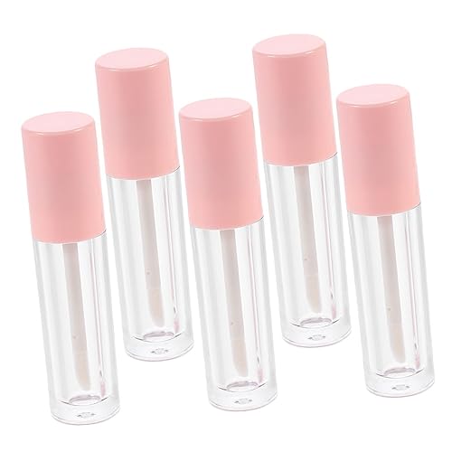 Angoily 5St Flaschen lip gloss sets lip glitter kit Lip gloss storage Lip gloss tube with cap Lip gloss supplies Lip gloss tube set Mini Container Probe Luftraumüberwachung Balsam Abs von Angoily