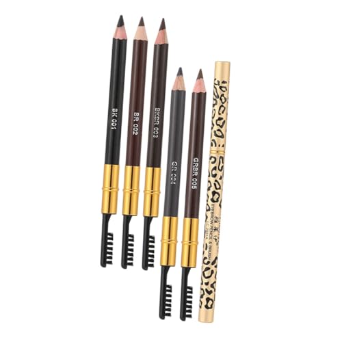 Angoily Augenbrauenstift-set 5-teilig Mit Pinsel Wischfest Langlebig Modisches Augenbrauen-make-up Perfekt Für Unterwegs von Angoily