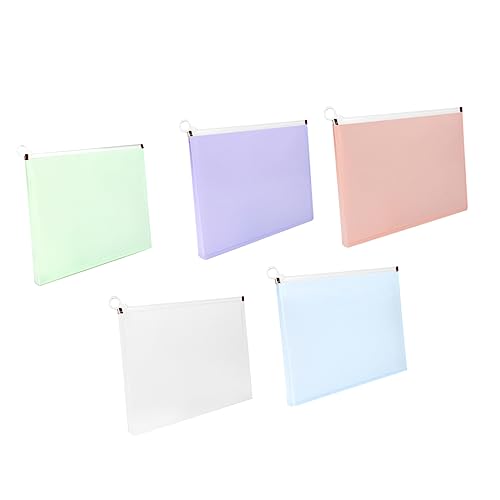 Angoily 5Stücke Teiliges Federmäppchen Großer Stiftkoffer Multifunktionale Aufbewahrungstasche Für Stifte Und Kosmetik Farbenfrohe Für Schule Und Reisen von Angoily