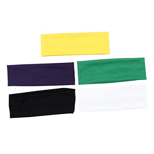 5St Trainingsstirnbänder für Frauen Haargummis für Mädchen haarband set cotton headband halstuch damen Haarbänder sportliches Haarband Frauen Haarband Basketball Schal Stirnband von Angoily