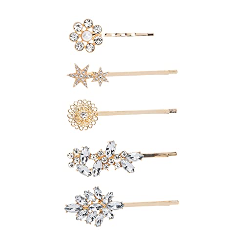 Angoily 5st Klipp Haarnadel Mit Strass Haarspangen Für Damen Mini-blumen-haarspangen Frauen Strass Haarspange Haarspange Sonnenblume Legierung Kopfbedeckung Fräulein von Angoily