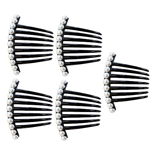 Angoily 5stücke Teiliges Set Perlen-haarseitenkämme Für Hochzeitsfrisuren Stilvolle Haaraccessoires Für Damen Für Partys Besondere Anlässe Und Tägliches Styling von Angoily