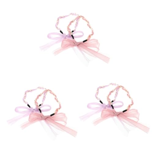 Angoily 6 Stk Perlen-streamer-stirnband Kinder Stirnbänder Mädchen Damen Stirnbänder Perlenstirnband Für Frauen Stirnband Mit Perlen Tiara Haarring Fräulein Hochzeit Legierung von Angoily