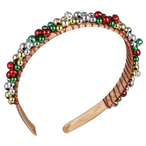 Angoily 6 Stk Weihnachtsglocken-Stirnband Kinder-Outfits Boho-Haargummis Tiara Kinderkleidung Weihnachtshaarreifen Kostüm Kopfbedeckung die Klingel Requisiten Harz von Angoily