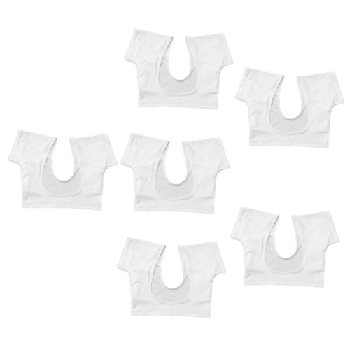 Angoily 6 Stk kurzärmlige damenblusen Pads Trainings-Tanktops für Herren Westen für Damen Frauen Muskelshirt Unterwäsche Unterarm-Schweißweste Kurzarm Schweißkissen Formelle Kleidung Mann von Angoily