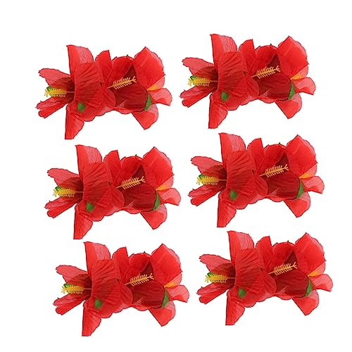 Angoily 6 Stück Blumenkopfschmuck Für Mädchen Hibiskusblüten Bekleidung Braut von Angoily