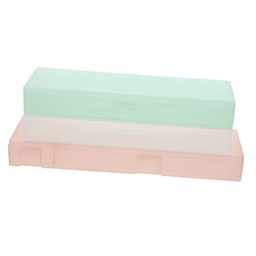 Angoily 6 Stück Stiftbox Schreibwarenlager Durchscheinender Bleistiftfall Schulbleistift Aufbewahrungsbox für Stifte Plastikstiftkoffer Schreibwarenfall pp von Angoily
