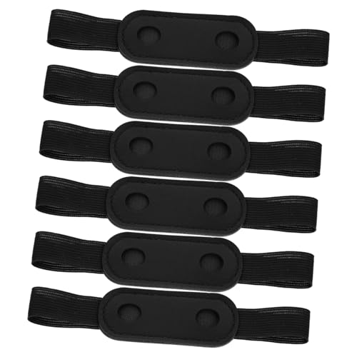 Angoily 6 Stück Stifteetui mit Riemen Stifthalter für Notizbücher Beutel Ärmel Gürtel Leder stifteetui aufbewahrungsbox für stifte elastischer Stifthalter Notizbuch-Stifthülle Pu Black von Angoily