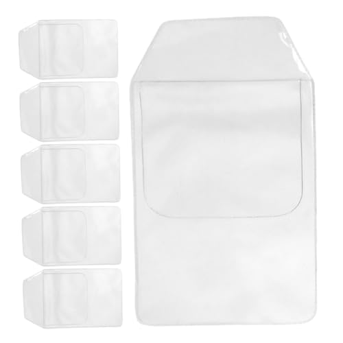 Angoily 6 Stück Taschenschutz Für Laborkittel Stiftetui Im ​​taschenformat Taschenstifthalter Stiftbeutel Bleistiftclips Für Die Hemdtasche Taschenschutz Krankenschwester Transparent PVC von Angoily