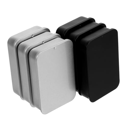 Angoily 6 Stück Visitenkartenetui aus Metall Karten aufbewahrung kartenaufbewahrung ID Karten Halter Geldbörse aus Edelstahl Grundbedürfnis Brieftasche mit Kartenhalter aus Metall Eisen von Angoily