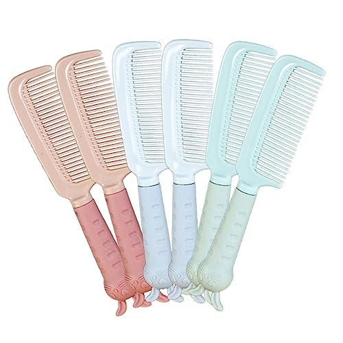 Angoily 6St Kamm facilitation hairbrush antistatik student chaps kinder tuchent weihnachtspresente mane christmas present Handlich Koreanische Version Geschenk schmücken Fräulein Plastik von Angoily