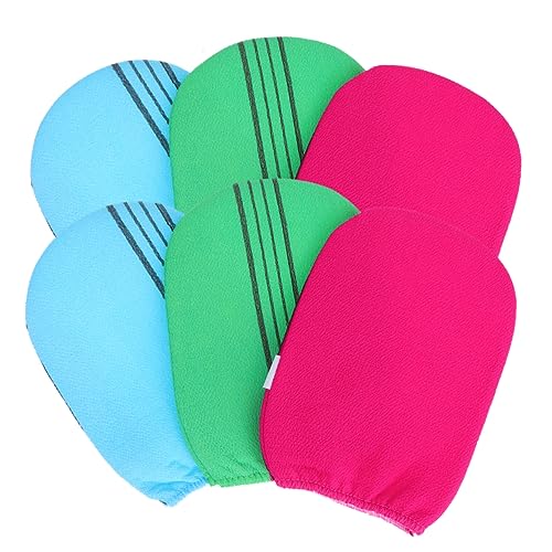 Angoily 6St exfoliating glove exfoliate gloves massage-handschuh badesandaletten Duschhandschuh Peeling Handschuhe handtücher Badeaccessoire Körper Handtuch Zubehör von Angoily