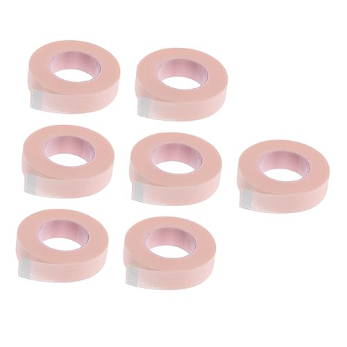 Angoily 7 Rollen Wimpern-Isolierband Wimpernband-Patch Klebeband medizinisch Einweg-Wimpernverlängerungsbänder Make-up-Bands Pflege Verlängerungsgürtel Schal Zubehör Abs Rosa von Angoily