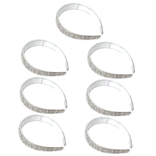 Angoily 7 Stk Stirnband Hochzeit Haarband Kopfbedeckungen Zum Waschen Des Gesichts Kristall Haar Damen Stirnbänder Breites Haarband Haarjuwel Hochwertige Strass Steine Foto Haarteil Braut von Angoily