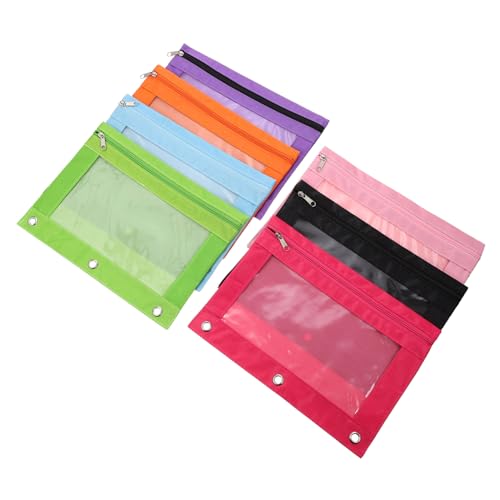 Angoily 7 Stück Teiliges Tragbares Stiftetui Reißverschluss Große Kapazität Vielseitig Einsetzbar für Schule für Stifte Bleistifte und Zubehör von Angoily