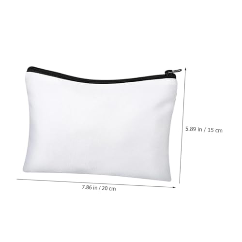 Angoily 8 Sätze Teiliges Canvas Zipper Täschchen Sublimationsgeeignet Hitzebeständig Vielseitige Kosmetiktasche und Stifteetui Leichte Kompakte Aufbewahrungstaschen für Reisen und Alltag von Angoily