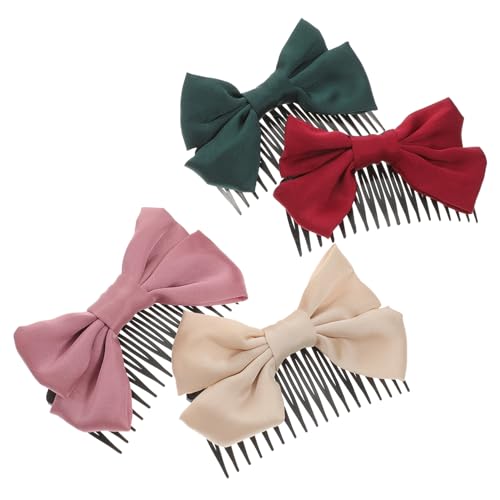 Angoily 8 Stk Haarschmuck Kamm Haarspangen Haarklammer Haarschmuck für Frauen Schleife Kopfbedeckung Haarnadel Tiara Kopfbedeckungen für Frauen Haar Klammern Mädchen Clip von Angoily