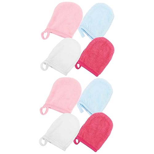 8 Stk Reinigung der Fingerspitzen abschminken makeup remover Make-up-Entfernung handtücher Makeup entferner Handschuhe Feuchttücher Fingerbett Gesichtswäsche superfeine Faser von Angoily