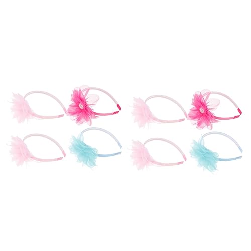 Angoily 8 Stk Stirnband Kleidung für Babymädchen Kleid für Mädchen Haarschmuck Tiara Blumenkopfschmuck leistung haar dekor große Blütenkopf Geschenk schmücken Kind von Angoily