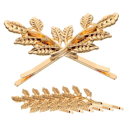 Angoily 8St Blattkanten-Astklammer 8 Stück (fünf Blätter) Haarspangen Haarklammer Hochzeitsdekoration Haar Klammern Haarnadel Tiara Hochzeit Bobby Pins Bobby-Clips Süss von Angoily