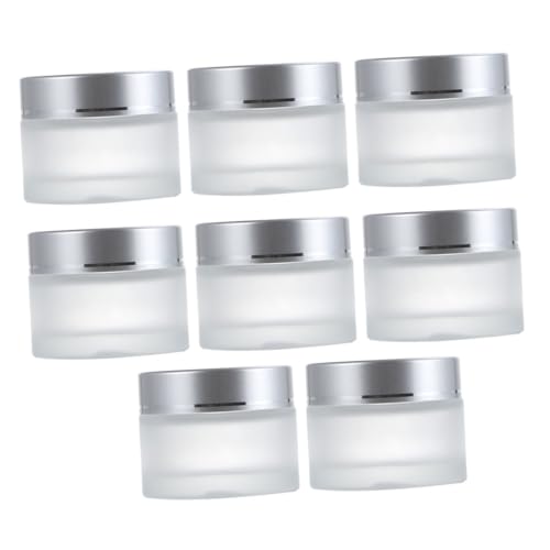 Angoily 8St Sahneflasche lidschatten gefrostet Creme Kosmetikregal Container Flaschen Glas von Angoily