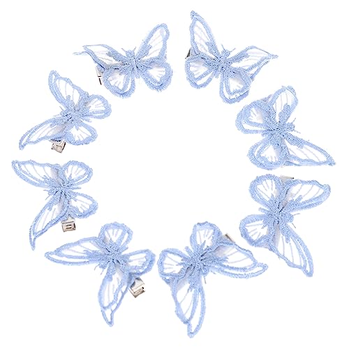 Angoily 8St Schmetterlings-Haarspange Haarschmuck für Mädchen kawaii Haarschmuck Fee Haarschmuck Temperament Kopfbedeckung Schmetterlingsclip Haarnadel Damen Spitze von Angoily