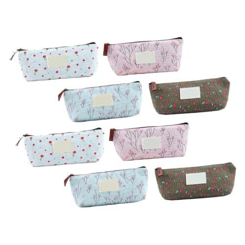 Angoily 8stücke Stiftetasche Aus Baumwolle Und Leinen Praktische Kosmetiktasche Zum Ordnen Von Schreibwaren Als Für Junge Mädchen Und Erwachsene von Angoily