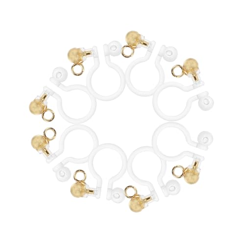 Angoily 8stücke U-förmiger Ohrclip Für Ohrlochfreie Diy Ohrring Zubehör Aus Hochwertigem Material Für Langlebigen Gebrauch Leicht Und Schonend Für Ohren von Angoily
