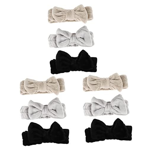 Angoily 9 Stk Stirnband Haarband Spa-Stirnbänder für Mädchen Haarturbane für Frauen Haargummi Tiara Bowknot-Haarbänder Haarpflegezubehör bilden Kopfbedeckung Haarschmuck Schal von Angoily