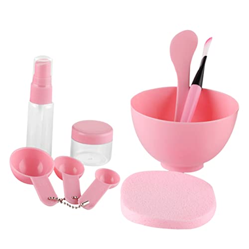 Angoily Make-up-Tools 9 Teiliges Make Up Set Maske Pinsel Schüssel Löffel Gadgets Schaber Kit Tasche Make Up Set Für Das Gesicht Gesichtswerkzeuge von Angoily