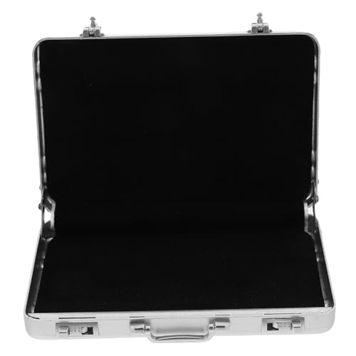 Angoily Aluminiumlegierung Visitenkartenetui Tragbare Kartenorganizer Kleiner Kofferform Kompakte Metallbox für Geschäfts Schul und Persönliche Karten Silberfarben Angoily Aluminiumlegierung Visitenkartenetui Tragbare Kartenorganizer Kleiner Kofferform Kompakte Metallbox für Geschäfts Schul und Persönliche Karten Silberfarben von Angoily