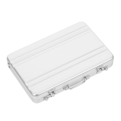 Angoily Aluminiumlegierung Visitenkartenetui im Kofferdesign Tragbare Kartenaufbewahrungsbox für Geschäftsreisen Leicht und Praktisch mit Großem Stauraum Schützt Ihre Karten vor Schmutz Angoily Aluminiumlegierung Visitenkartenetui im Kofferdesign Tragbare Kartenaufbewahrungsbox für Geschäftsreisen Leicht und Praktisch mit Großem Stauraum Schützt Ihre Karten vor Schmutz von Angoily