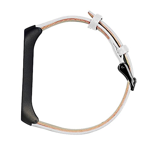 Angoily Riemen für 4 Herrenuhren Uhrenarmbänder für Herren Uhrenarmbänder aus Leder Damenuhren Armband für 4 Armbandband 4 Universal- Gurt Metallgehäuse Anschauen Mann Weiß von Angoily