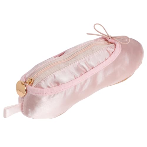 Angoily Ballettschuh Federmäppchen aus Robustem Stoff Geräumiges Multifunktionales Etui für Stifte Kosmetik und Kleine Utensilien Tragbar für Mädchen Ballettliebhaber und Künstler von Angoily