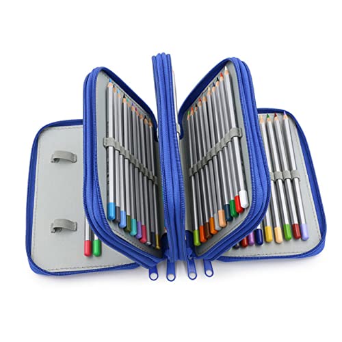 Angoily Federmäppchen Fächer Stiftehalter-Organizer Federtasche Aus Nylon Mit Reißverschluss Für Schule Kunst Reisen Und Alltag von Angoily