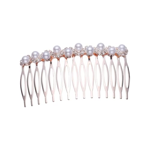 Angoily Braut Haarkamm 1Stk hair comb haarkamm Brautschmuck brauthaarschmuk wedding hair accessories brauthaatschmuck haarschmuck Perlenkamm legierter Kamm Diamant Kopfbedeckung a058 von Angoily