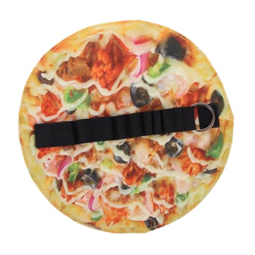 Angoily Canvas Federmäppchen in Pizzaform Lustiges Roll Up Etui aus Robustem Segeltuch Geräumig für Stifte Pinsel und Makeup und Tragbar für Schule Büro und Freizeit als von Angoily